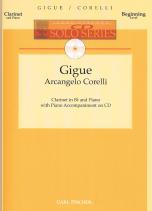 Corelli Gigue Clarinet Cd Solo Series Sheet Music Songbook