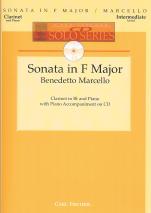 Marcello Sonata F Clarinet & Piano Cd Solo Series Sheet Music Songbook