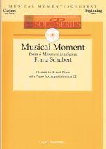 Schubert Musical Moment Clarinet & Pf Cd Solos Sheet Music Songbook