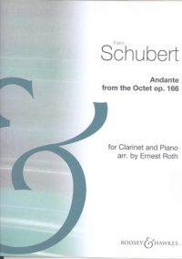 Schubert Andante From Octet Op 166 Roth Clarinet Sheet Music Songbook