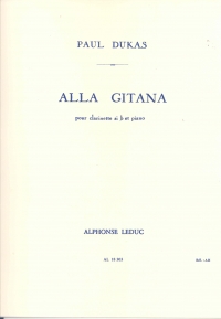 Dukas Alla Gitana For Clarinet & Piano Sheet Music Songbook
