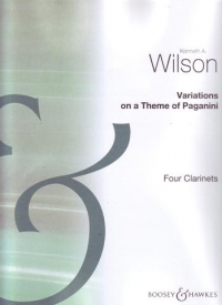 Wilson Variations On A Theme Of Paganini 4 Cls Sheet Music Songbook