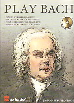 Bach Play Bach Clarinet Book + Cd Sheet Music Songbook