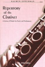 Opperman Repertory Of The Clarinet Sheet Music Songbook