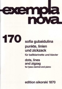 Gubaidulina Dots Lines & Zigzag Bass Clarinet Sheet Music Songbook