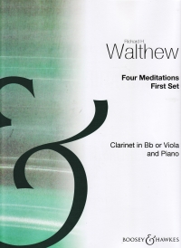 Walthew Four Meditations 1st Set Clarinet & Piano Sheet Music Songbook