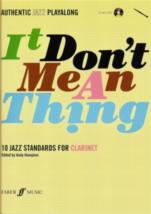 It Dont Mean A Thing Clarinet Book & Cd Sheet Music Songbook
