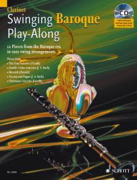 Swinging Baroque Play Along Clarinet Book & Cd Sheet Music Songbook