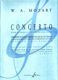 Mozart Concerto A Kv622 Bb Clarinet Arr Gianpieri Sheet Music Songbook