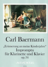 Baermann Erinnerung An Meine Kinderjahre Op34 Sheet Music Songbook
