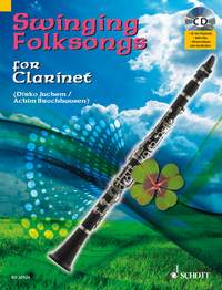 Swinging Folksongs Clarinet Book & Cd Sheet Music Songbook