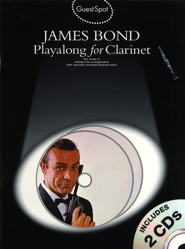 Guest Spot James Bond Clarinet Book & Cds Sheet Music Songbook