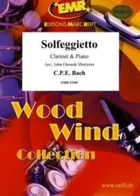 Bach Cpe Solfeggietto Arr Mortimer Clarinet & Pf Sheet Music Songbook