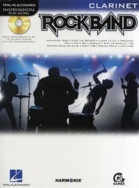 Rock Band Instrumental Play Along Clarinet + Cd Sheet Music Songbook