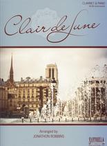 Debussy Clair De Lune Clarinet & Piano Sheet Music Songbook