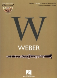 Classical Play Along 14 Weber Clarinet Concerto 1 Sheet Music Songbook