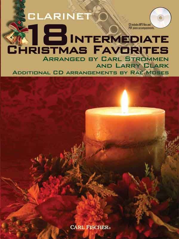 18 Intermediate Christmas Favorites Clarinet Bk/cd Sheet Music Songbook