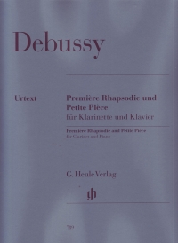 Debussy Premiere Rhapsodie & Petite Piece Clarinet Sheet Music Songbook