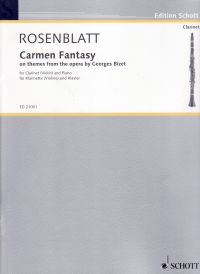 Rosenblatt Carmen Fantasy Clarinet Or Violin & Pf Sheet Music Songbook