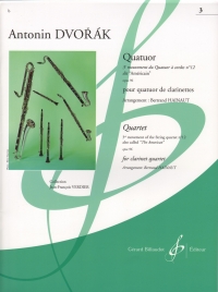 Dvorak Quatuor 3rd Movement Clarinet Quartet Sheet Music Songbook