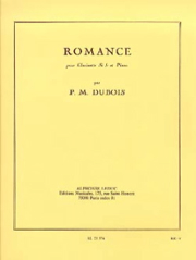Dubois Romance Clarinet & Piano Sheet Music Songbook