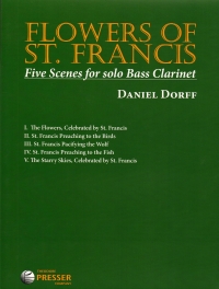 Dorff Flowers Of St Francis Solo Bass Clarinet Sheet Music Songbook