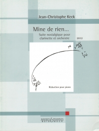 Keck Mine De Rien Suite Nostalgigue Clarinet & Pf Sheet Music Songbook