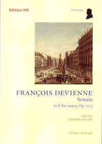 Devienne Sonata Bb Major Op70/3 Clarinet & Piano Sheet Music Songbook