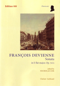 Devienne Sonata Eb Major Op70/2 Clarinet & Piano Sheet Music Songbook