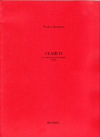 Donatoni Clair Ii Clarinet Sheet Music Songbook