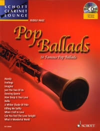 Pop Ballads Mauz + Audio Schott Clarinet Lounge Sheet Music Songbook