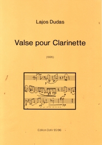 Dudas Valse Pour Clarinette Clarinet Solo Sheet Music Songbook