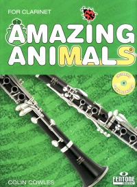 Amazing Animals Clarinet (bb) Cowles Book & Cd Sheet Music Songbook