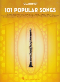 101 Popular Songs Clarinet Sheet Music Songbook