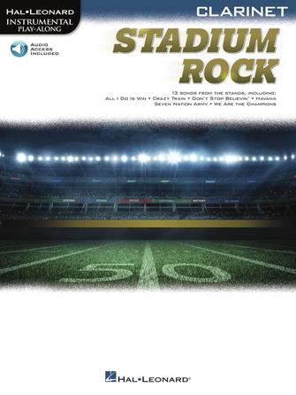 Stadium Rock For Clarinet Book + Online Sheet Music Songbook