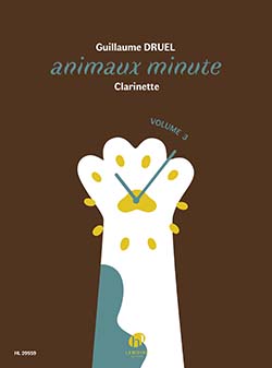 Druel Animaux Minute Vol 3 Clarinet Sheet Music Songbook