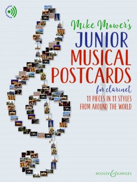 Junior Musical Postcards Mower Clarinet + Online Sheet Music Songbook