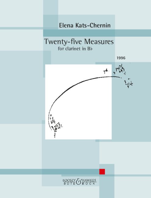 Kats-chernin Twenty-five Measures Clarinet Sheet Music Songbook