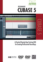 Beginning Cubase 5 Alfred Pro Audio Dvd Sheet Music Songbook