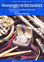 Standard Of Excellence 2 Drums & Mallet Percussion Sheet Music Songbook