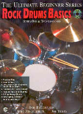 Ultimate Beginner Rock Drums Basics Book Cd Sheet Music Songbook