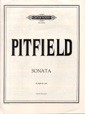 Pitfield Sonata Solo Xylophone Sheet Music Songbook