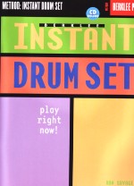 Instant Drum Set Book & Cd Sheet Music Songbook