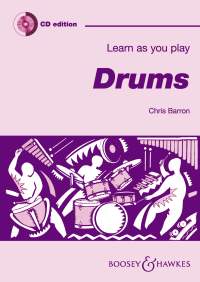 Learn As You Play Drums Book & Cd Barron Sheet Music Songbook