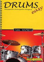 Tom Hapke Drums Easy 1 Book + Dvd German Text Sheet Music Songbook