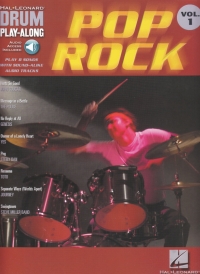 Drum Play Along 01 Pop Rock Book & Audio Sheet Music Songbook