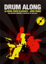 Drum Along 10 More Rock Classics Book Cd Sheet Music Songbook