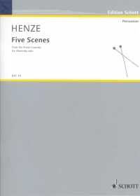 Henze Five Scenes From The Snow Country Marimba Sheet Music Songbook