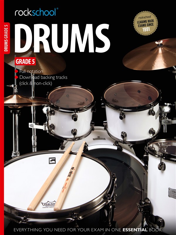 Rockschool Drums Grade 5 2012 + Online Sheet Music Songbook