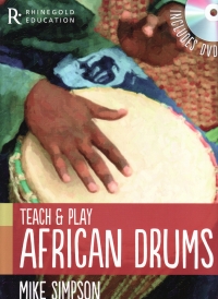 Teach And Play African Drums Simpson Book & Dvd Sheet Music Songbook